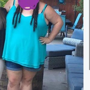 Double layer swing cami